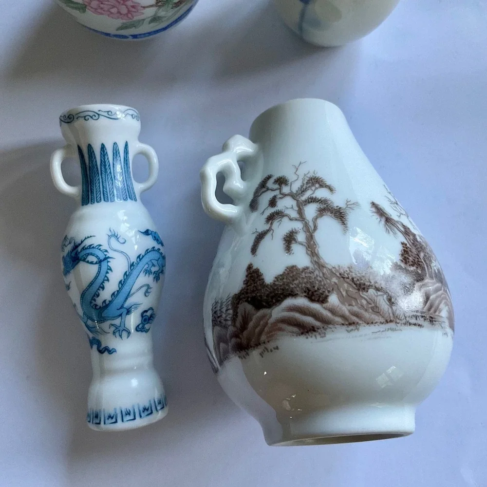 13pc VTG Franklin Mint Treasures of Imperial Dynasties Japan Mini Porcelain Vase
